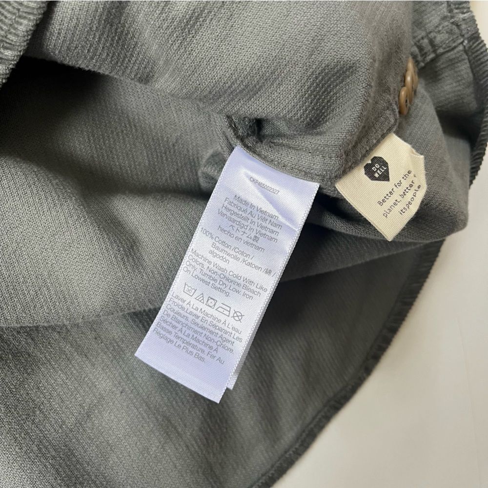 Madewell *GREY Corduroy Perfect Long-Sleeve Shirt Small - Picture 7 of 9